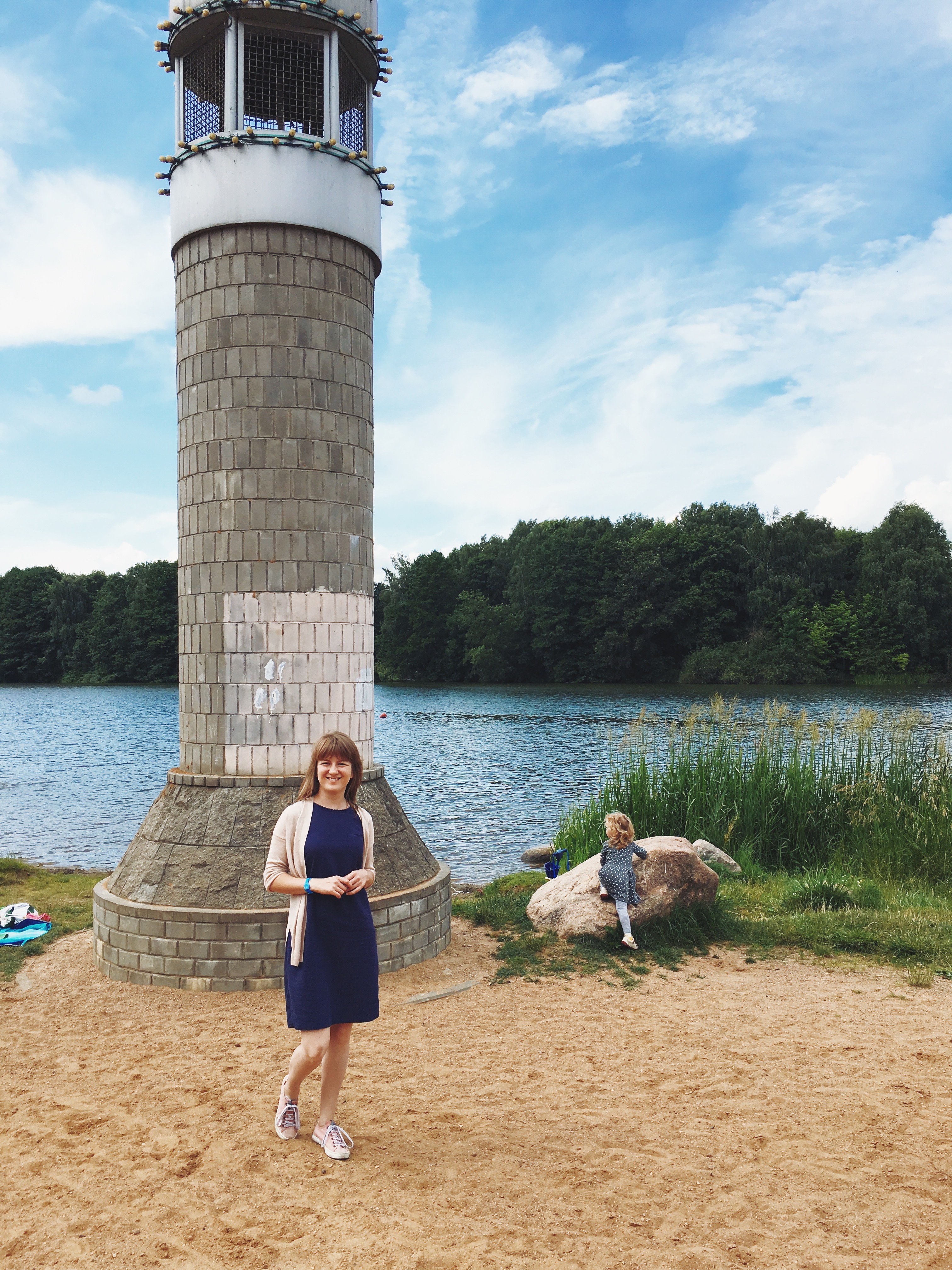 Lake lighthouse in Minsk